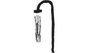 Black icon graphic shower with water